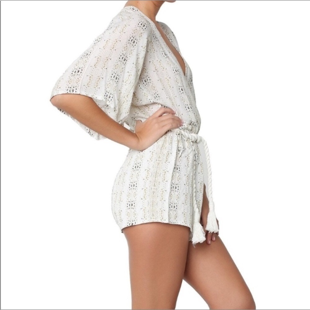 Faithfull the Brand Fox playsuit romper Oasis print Size XS New with tag - Picture 2 of 13